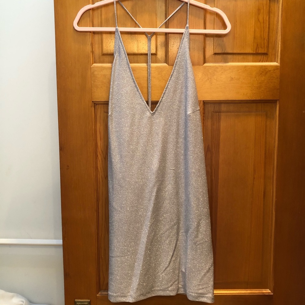 Motel Rocks Silver Mini Dress